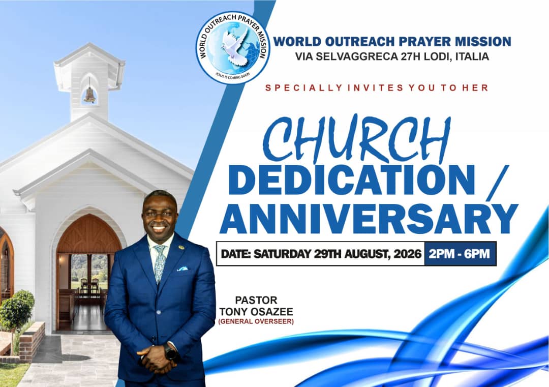 20th ANNIVERSARY & CHURCH DEDICATION